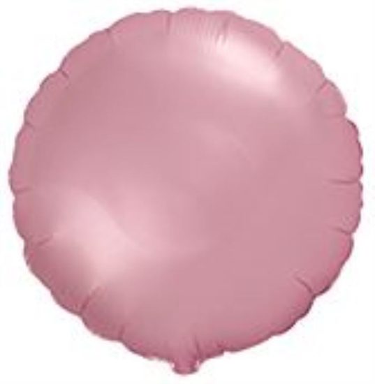 Balón foliový 45 cm Kulatý PASTELOVÝ RŮŽOVÝ