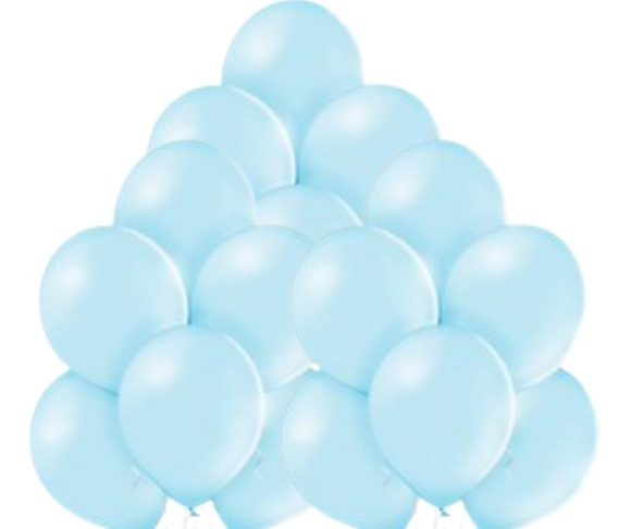 Balónek světlemodré 003 - 50 kusů