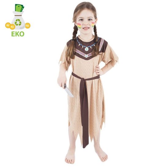Dětský kostým Indiánka s páskem (M) EKO