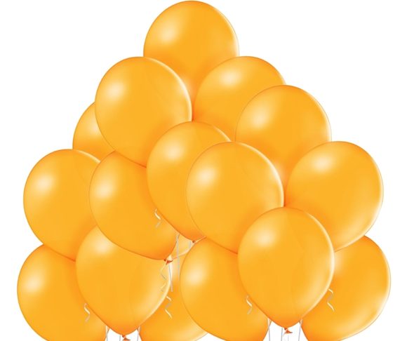 Balónky oranžové 007 - 50 kusů