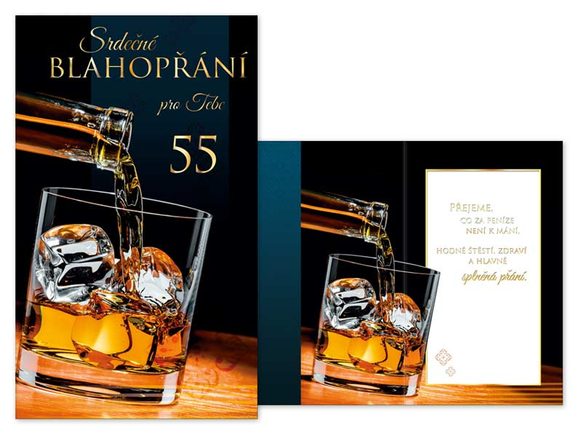 přání k narozeninám 55 M11-423 T PRANI_T_1449