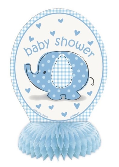 Dekorace na stůl umbrellaphants "Baby shower" - Kluk / Boy 4 ks