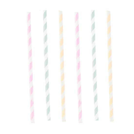Slámky na pití papírové 12 ks