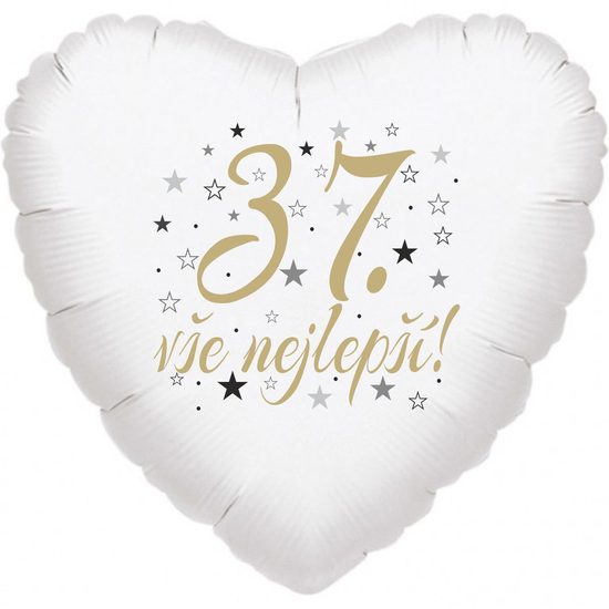 37. narozeniny balónek srdce