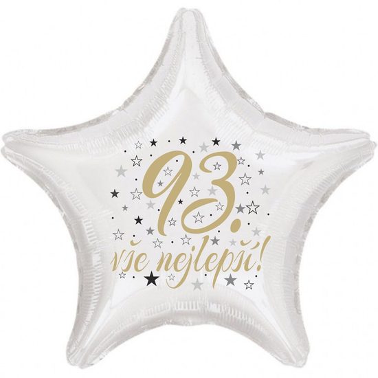 93. narozeniny balónek hvězda
