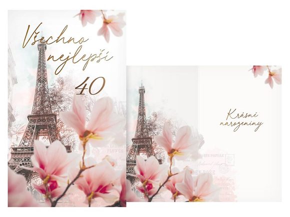 přání k narozeninám 40 M11-519 T PRANI_T_2062