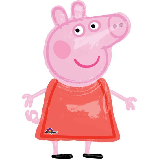 Prasátko Peppa chodící balónek 91 cm x 121 cm