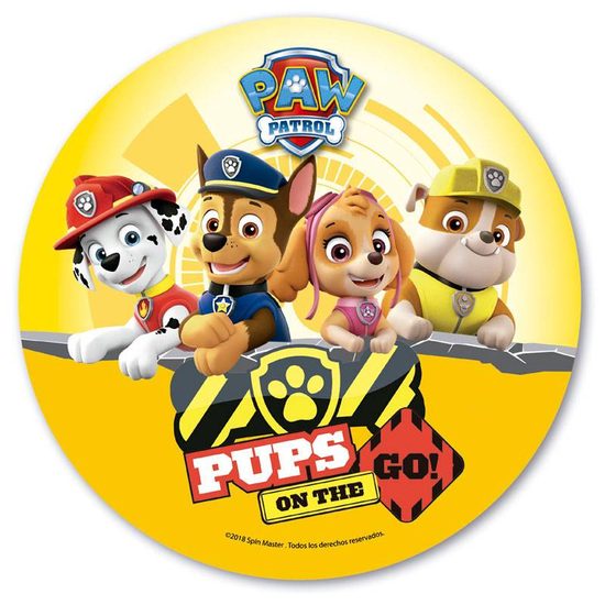 Jedlý papír Paw patrol - Tlapková patrola GO! - 20 cm