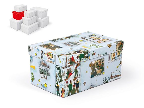 krabice dárková vánoční B-V005-DL 22x14x11cm 5370765