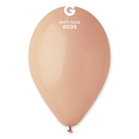 Balonky 100 ks MLHAVĚ RŮŽOVÁ pastelová - 26 cm