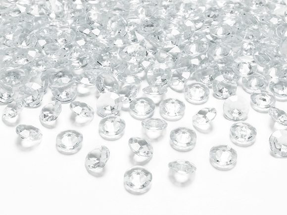 Diamanty průhledné 1,2cm 100ks