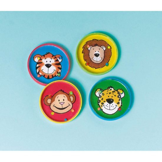 Hlavolam s kuličkou zvířátka 12 ks