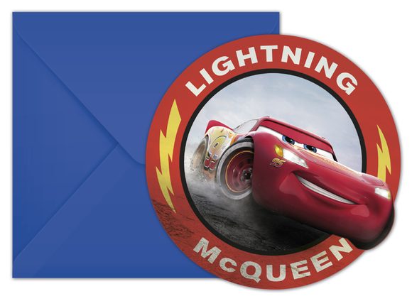 Cars pozvánky na party 6ks
