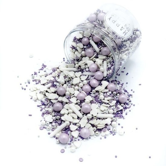 Cukrové zdobení Purple Wedding - fialové zdobení 90 g