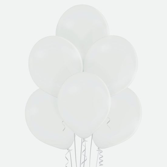 Balónek bílý 002 - 10 kusů