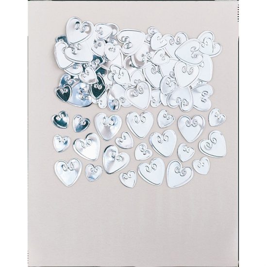 Konfety stříbrná srdíčka 14 g