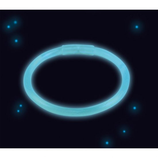 Svítíci náramek modrý 20 cm