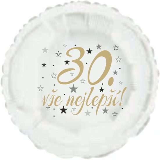 30. narozeniny balónek kruh
