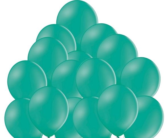 Balónky tyrkysové 013 - 50 kusů