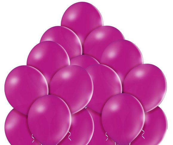 Balónky fuchsie tmavá 441 - 50 kusů