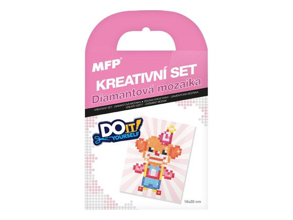 kreativní set - diamantová mozaika klaun 1042144