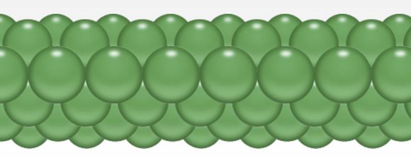 Balónková girlanda zelená 3m