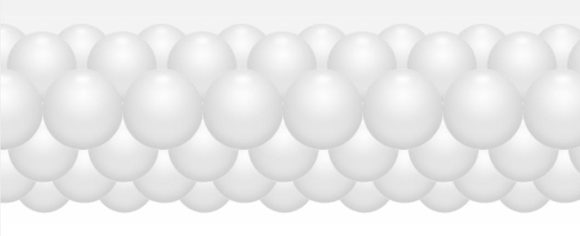 Balónková girlanda bílá 3 m