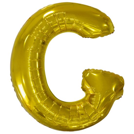 Písmeno G zlatý foliový balónek 86 cm amscan