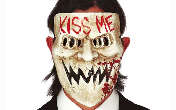 Plastová halloween maska KISS ME
