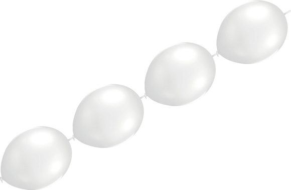 Balónky spojovací bílé