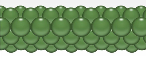 Balónková girlanda tmavě zelená 3 m