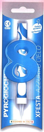 Dortová fontána číslo 8 modrá