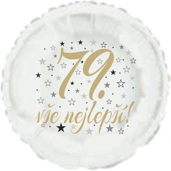 79. narozeniny balónek kruh