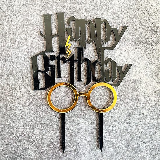 Zápich do dortu Harry Potter - Happy Birthday