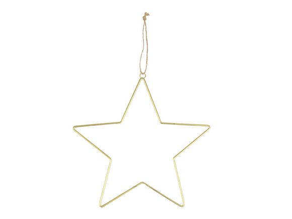 hvězda kovový závěs 28cm 8886237