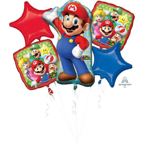 Super Mario Bros balónky sada 5 ks