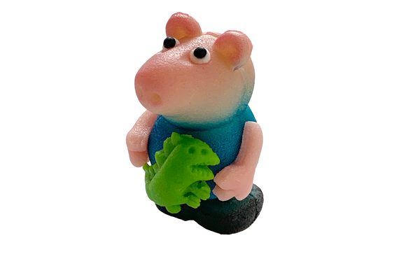 Prasátko Peppa - Tomik s dinosaurem - marcipánová figurka na dort