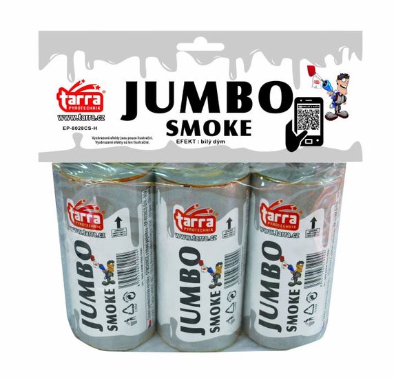 DÝMOVNICE - JUMBO SMOKE - BÍLÁ - 3ks - 16/3 trhací pojistka