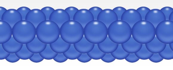 Balónková girlanda modrá 3 m