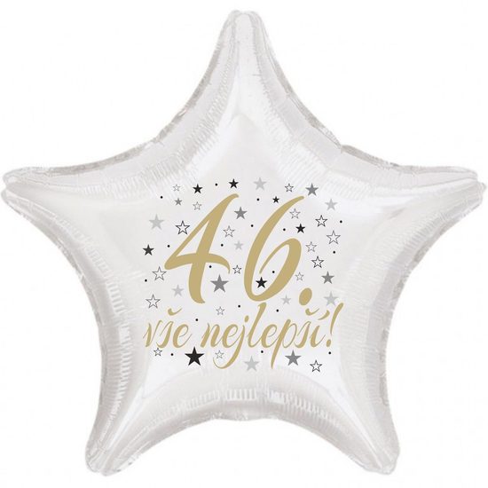 46. narozeniny balónek hvězda