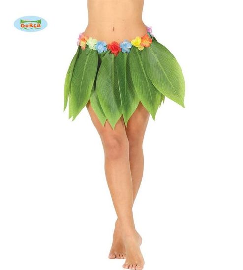 Dospělá sukně havajská, HAWAII - tropické listy 38 cm