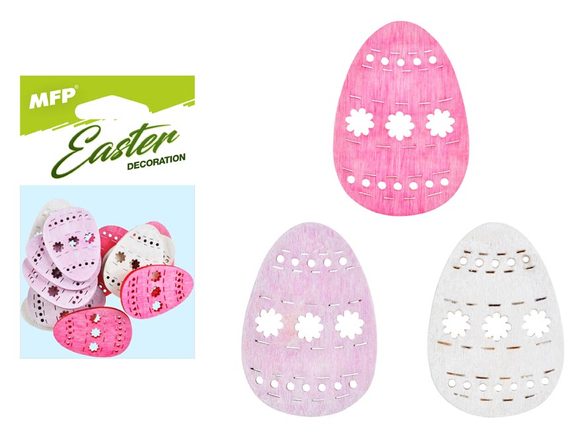 dekorace vejce barevné 12ks 4cm mix 2221439