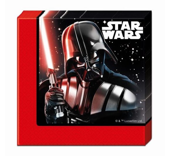 Ubrousky Hvězdné Války "Star Wars", 33x33 cm, 20 ks