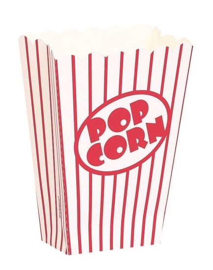 Krabičky na popcorn - malá 8 ks