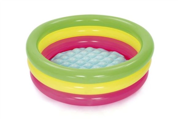 Nafukovací bazén barevný - 3 komory - 70 x 24 cm