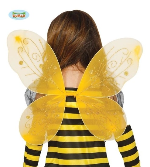 Dětské křídla včelka žluté, 44X35 cm