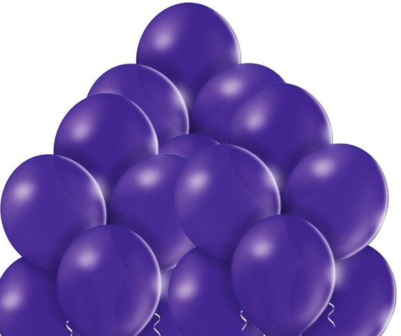 Balónky fialové 153 - 50 kusů