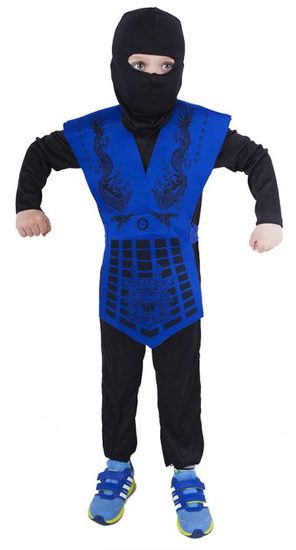 Dětský kostým modrý ninja (S)