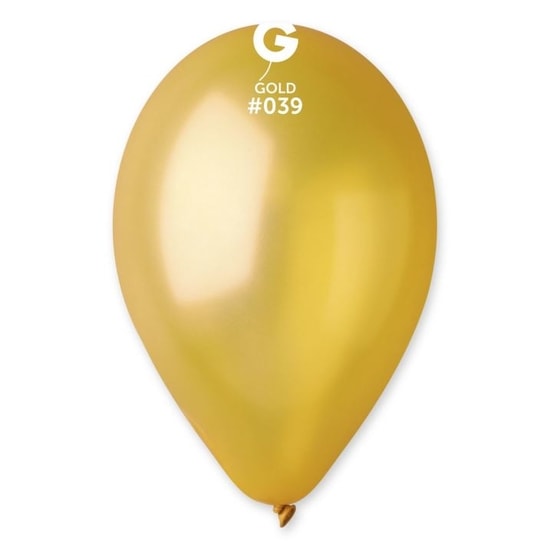 Balonky metalické 100 ks zlaté - průměr 26 cm