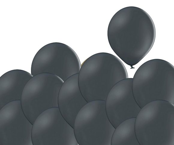 Balónky tmavě šedé 151 - 100 kusů